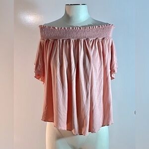 Christian Caliendo pink top. Size Medium